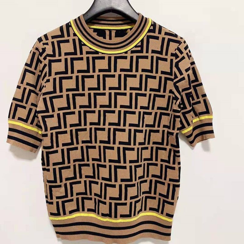 Compra Puntos Para Mujer Tees Retro De Alta Calidad Airy Airy Outument Y  Verano Ropa Exterior Chic Designer Punto Suéter Top Camiseta Ropa Barato |  Entrega Rápida Y Calidad | Es.Dhgate