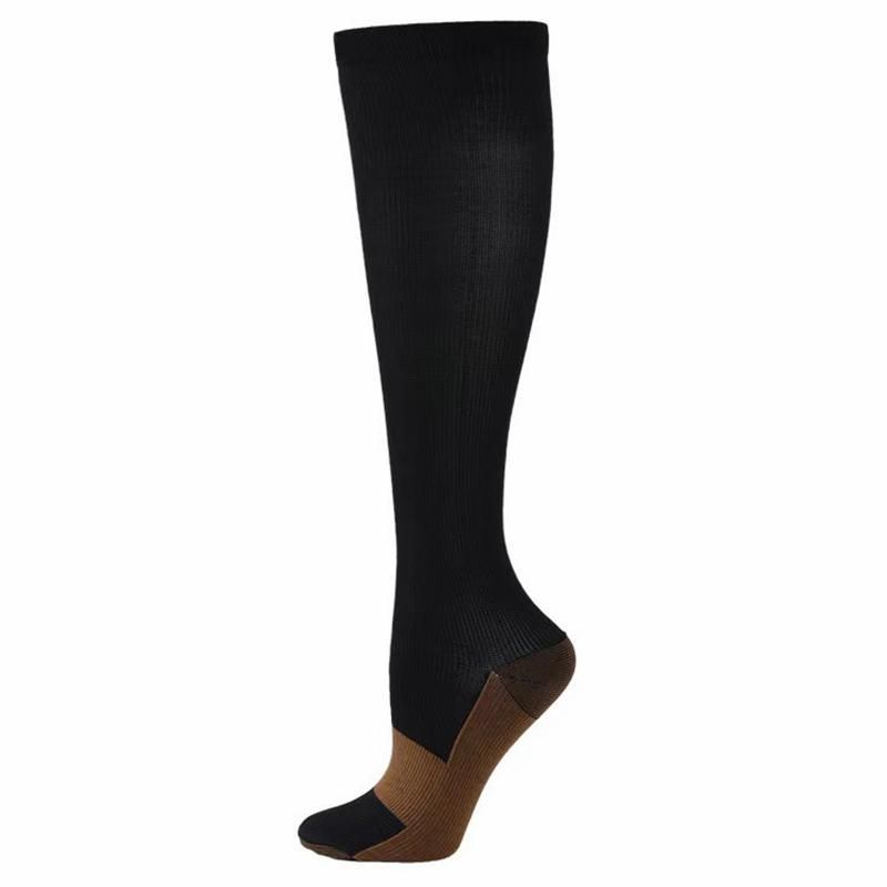 Men's Socks Compression Stockings Women Men Nylon Solid Athletic For Edema Varicose Veins Running Female