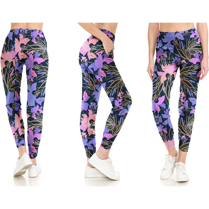 Pantalones De Yoga Impresión De Moda Para Mujer Levantamient Pantalones De Yoga Impresión De Moda Para Mujer Levantamient