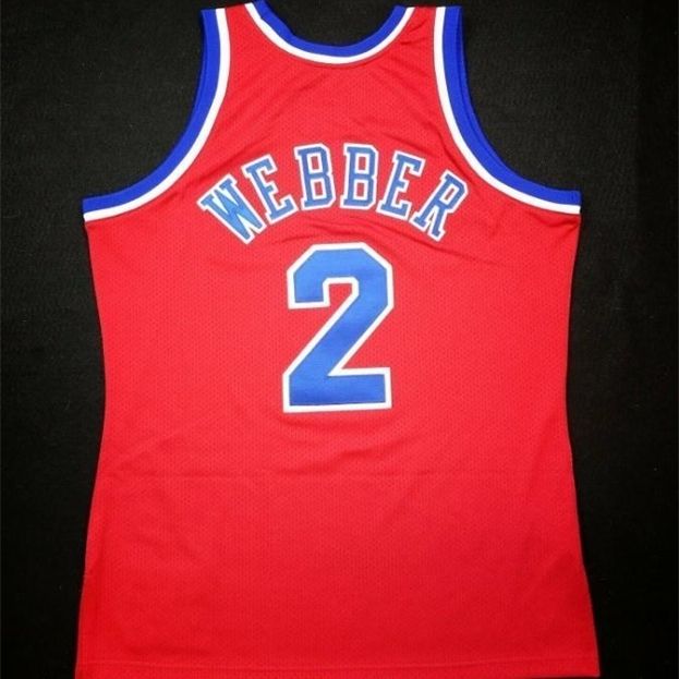 chris webber college jersey