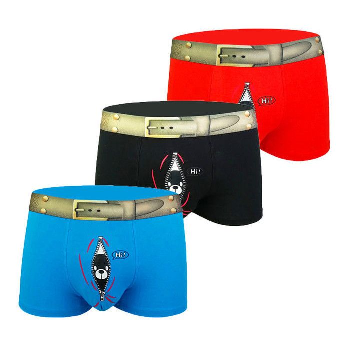 Koop Heren Onderbroek Grappige Cartoon Beer Bamboe Ondergoed Boxers Hombre  Modal Soft U Convex Pouch Design Boxer Voor Man Goedkoop | Snelle Levering  En Kwaliteit | Nl.Dhgate