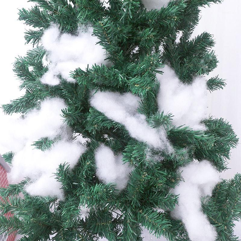 Acuario Prescripción célula Decoraciones navideñas 100 g PP Algodón Snow artificial Fluffy Copo de nieve para las faldas de Acuario Prescripción célula Decoraciones navideñas 100 g PP Algodón Snow artificial Fluffy Copo de nieve para las faldas de
