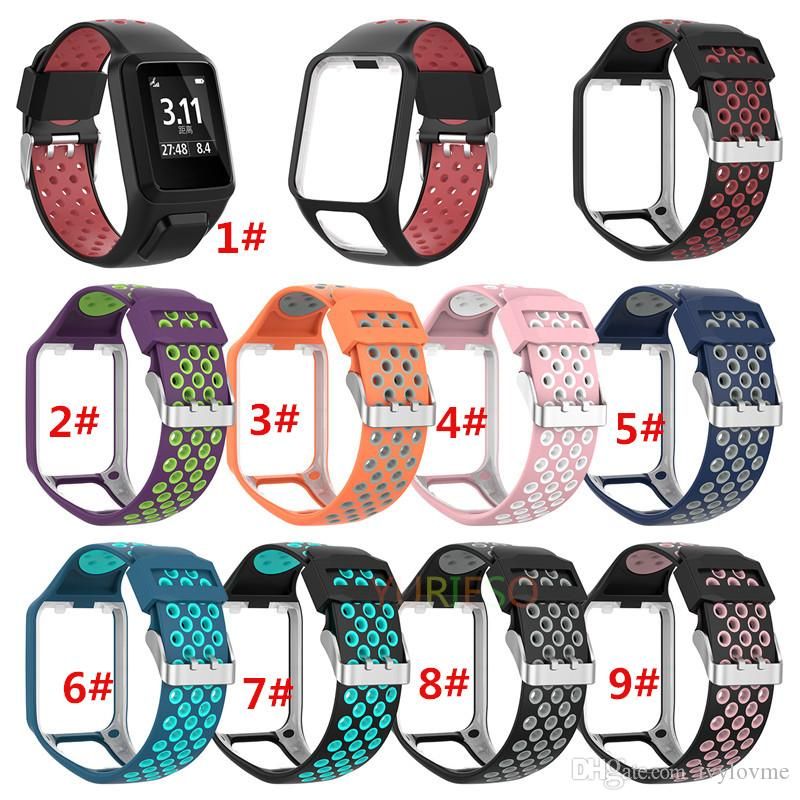 Acquistare Nuovo Cinturino In Silicone A Due Toni In Silicone Cinturino  Orologio Da Polso TomTom Runner 2 3 Spark 3 GPS GPS Watch Tracker Economico  | Consegna Veloce E Qualità | It.Dhgate