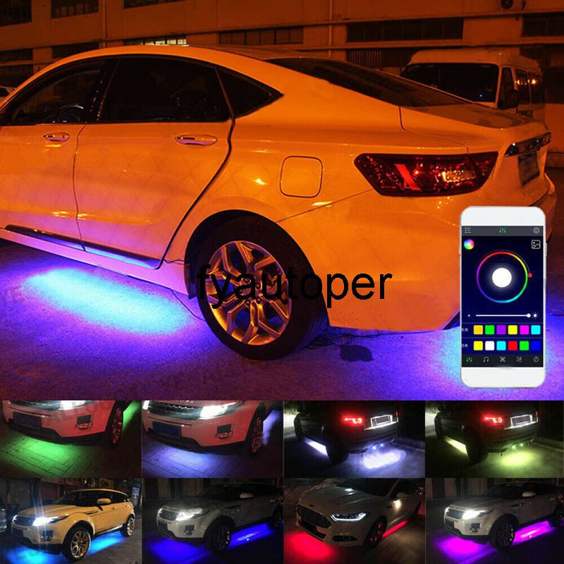 RGB LED Bottom Car Light Decoration Laser Tube Strip Underglow Neon Light Kit Car Tuning Auto Accessories Fyautoper, $26.99 | DHgate.Com