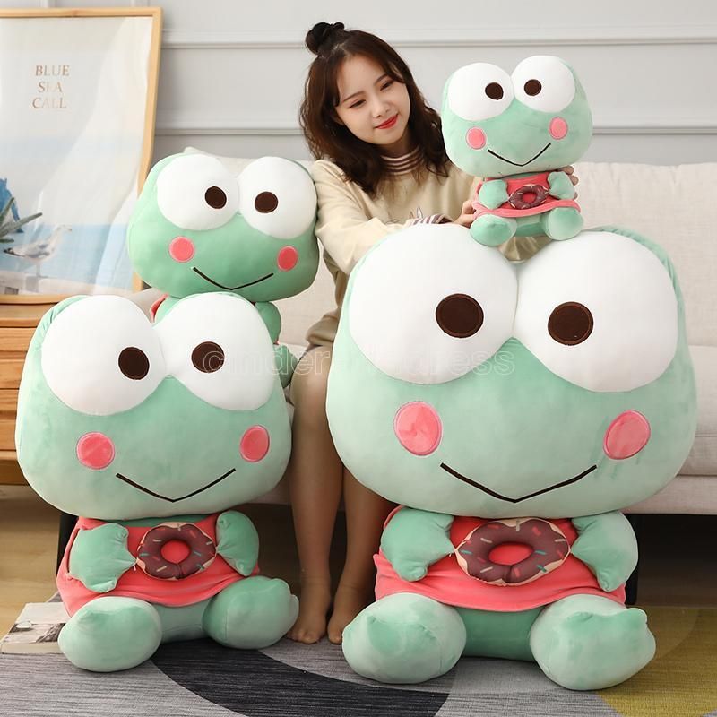 Lindas donas rana peluche muñeca juguete peluche dibujos animados animales verde grandes ojos tímidos mejillas ranas peluches juguetes para niños cumpleaños regalo cy23 Lindas donas rana peluche muñeca juguete peluche dibujos animados animales verde grandes ojos tímidos mejillas ranas peluches juguetes para niños cumpleaños regalo cy23