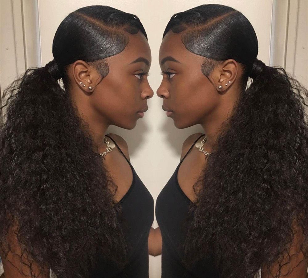 Side Part Sleek Swoop Ponytail With Weave Weave Side Part Sleek Ponytail | atelier-yuwa.ciao.jp