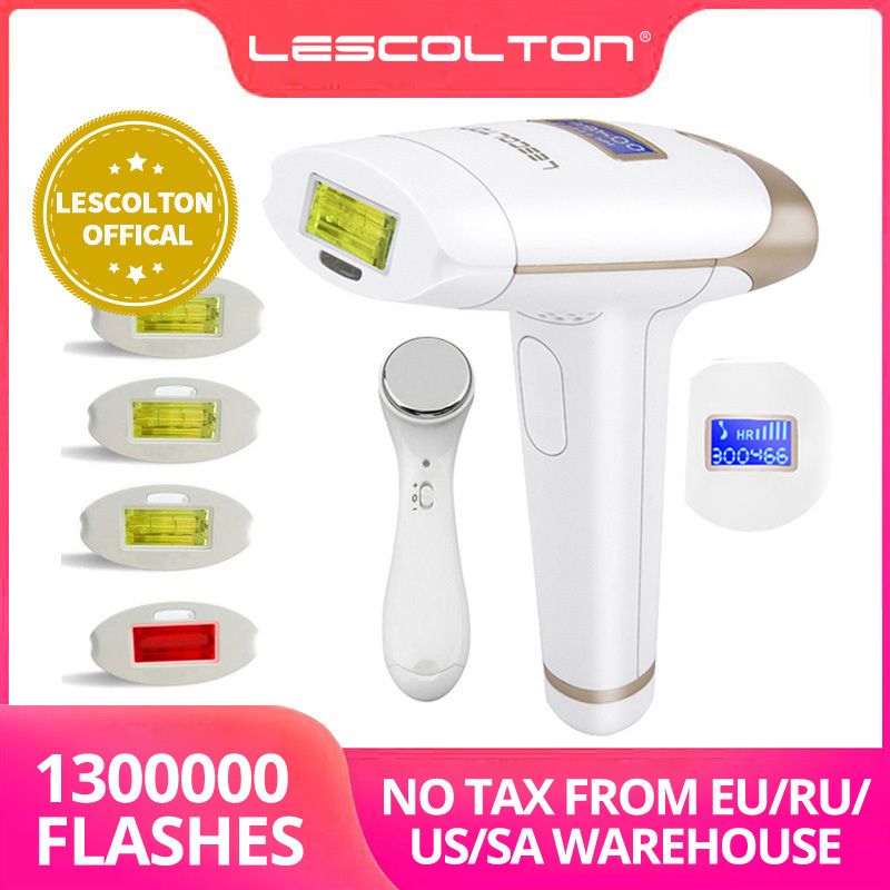 Lescolton IPL Laser Epilator 1300000 Pulses Hair Removal LCD Display Machine T009i Permanent Bikini Trimmer Electric depilador Q0524 Lescolton IPL Laser Epilator 1300000 Pulses Hair Removal LCD Display Machine T009i Permanent Bikini Trimmer Electric depilador Q0524