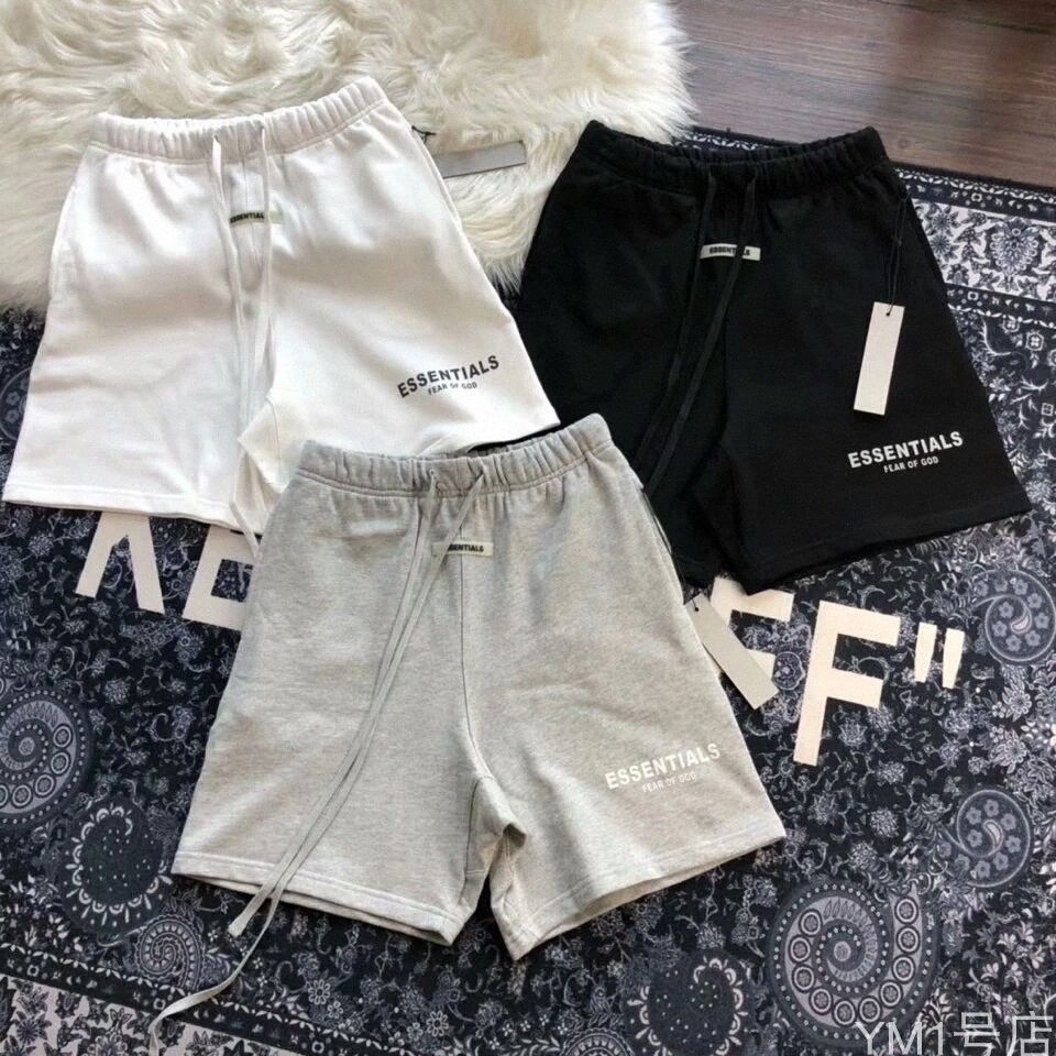 2020SS Miedo a Dios Pantalones Pantalones Pantalones Esenciales Casuales impresos con letras con bucles