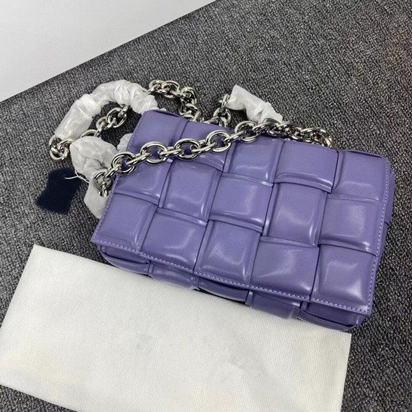 Silver chain purple