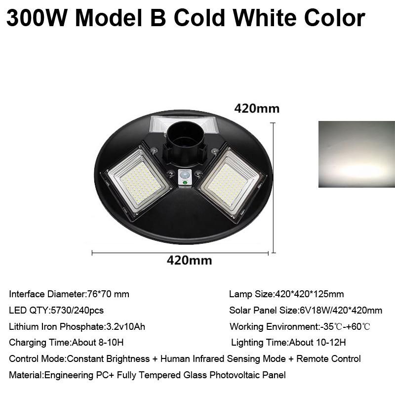 300W modelo b branco frio