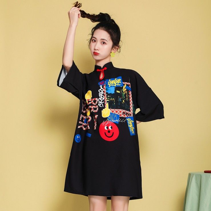 Compra Vestido De Verano Estilo Chino Retro Mejorado, Cheongsam  Tradicional, Cheongsam, Mini Vestidos Modernos, Ropa De Mujer Elegante  Barato | Entrega Rápida Y Calidad | Es.Dhgate