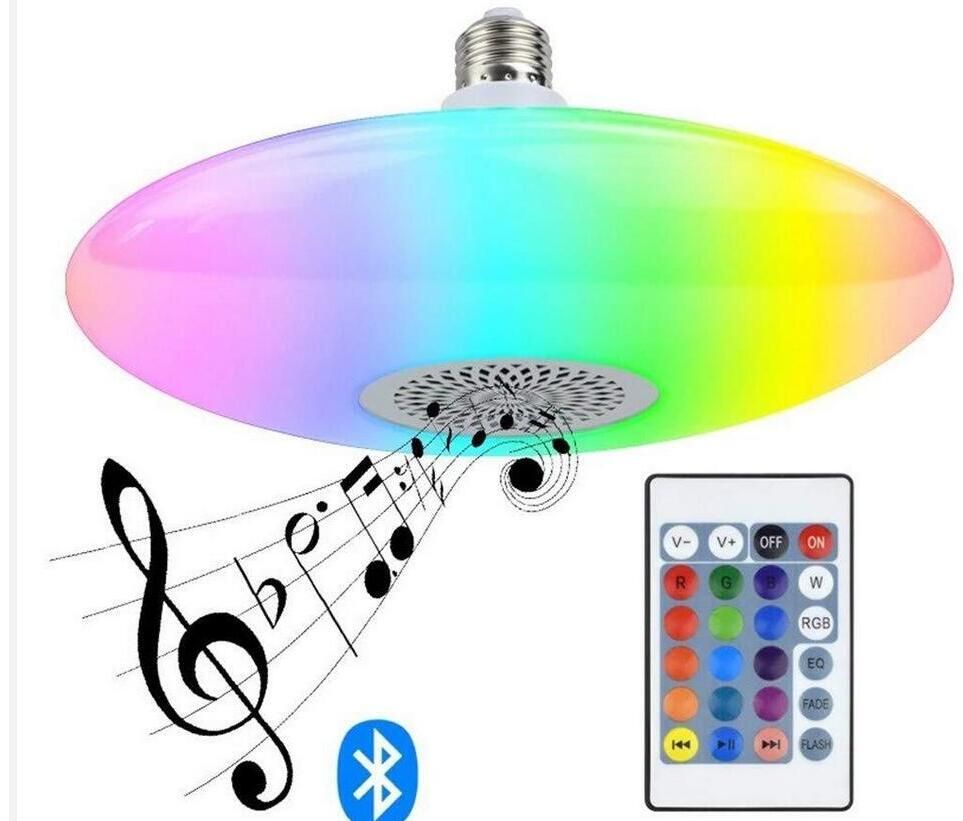 18W Bluetooth Music UFO Bulbo
