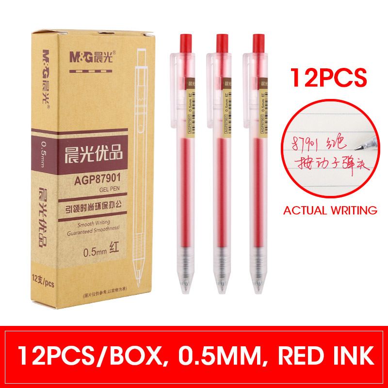 Stylos rouges 12 pcs