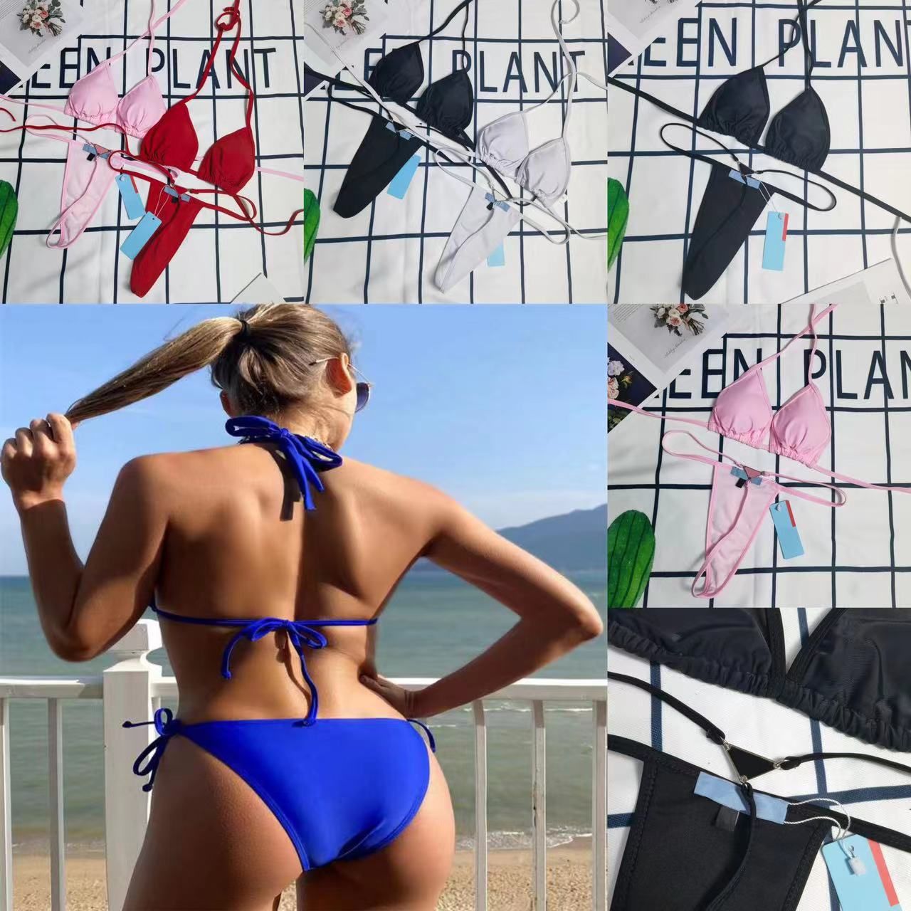 Compra Diseñador Bikini Sexy Traje De Baño De Alta Calidad Triángulo Carta  Mujer Playa Verano Trajes De Baño Clásico 17 Tipos De Elección Moda Popular Venta  Al Por Mayor Traje De Baño