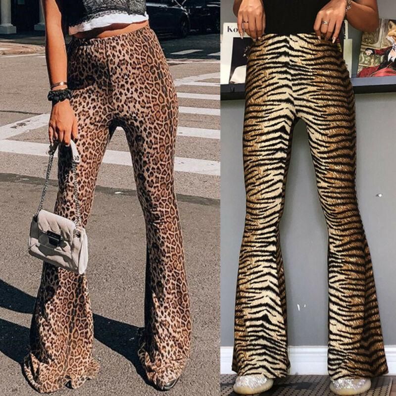 Compra Mujeres Leopardo Impresión Estiramiento Ampliado Pierna Pantalones  Largos Pantalones De Campana Capris De Las Mujeres Barato | Entrega Rápida  Y Calidad | Es.Dhgate