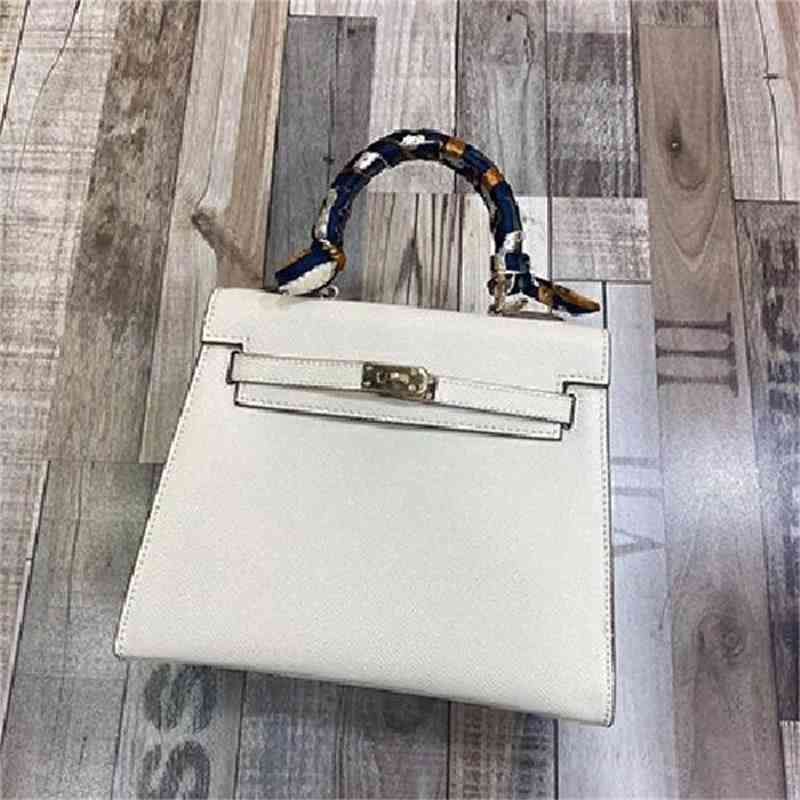 Milky white  25cm top layer cowhide
