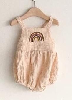 029BEIGE ROMPER.