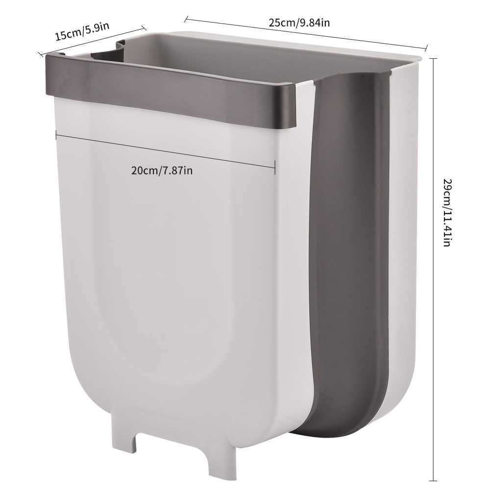 Brand: HangCan Type: Wall Mounted Trash Can Specs: Foldable, Cabinet ...
