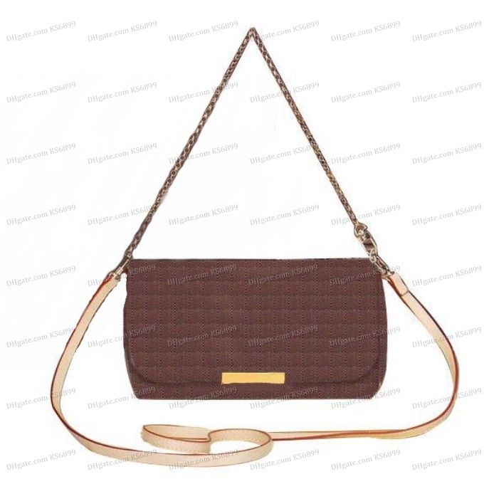 Chain bag Brown grid L13 25CM