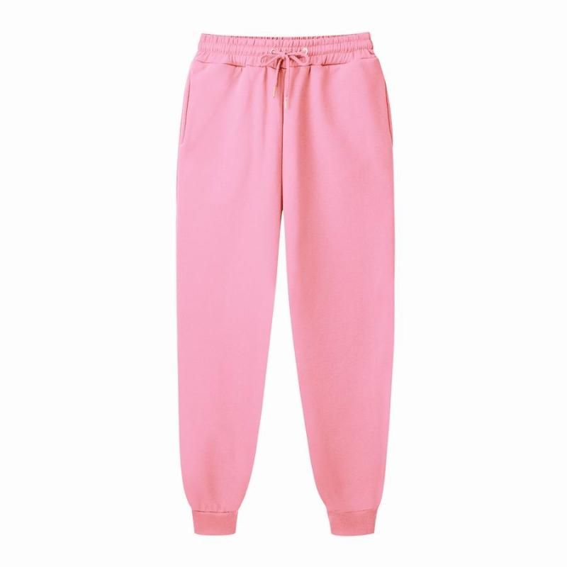 Mens Pants Pink Sweatpants Men Student 