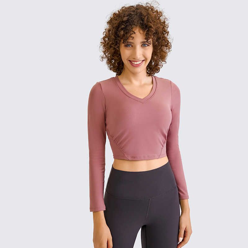 R Blouse Camiseta De Manga Larga Con Estampado De Yoga Y Fit R Blouse Camiseta De Manga Larga Con Estampado De Yoga Y Fit