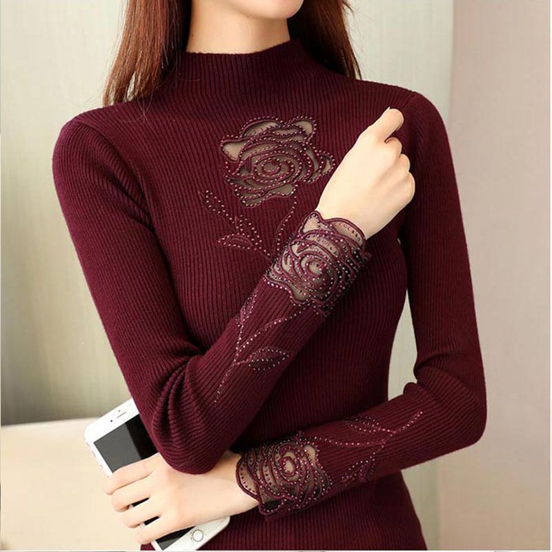 Maglione di vino rosso