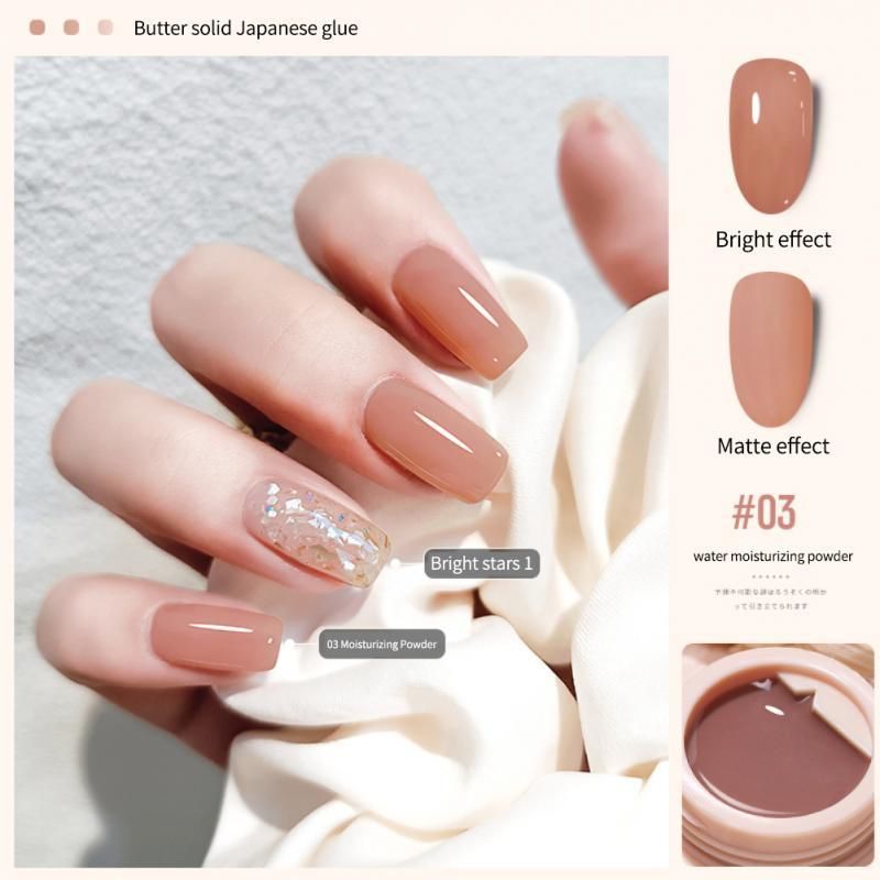 Gel de uñas jalizador de acrílico UV 5G Camuflaje Color natural Color de  French Nails Art