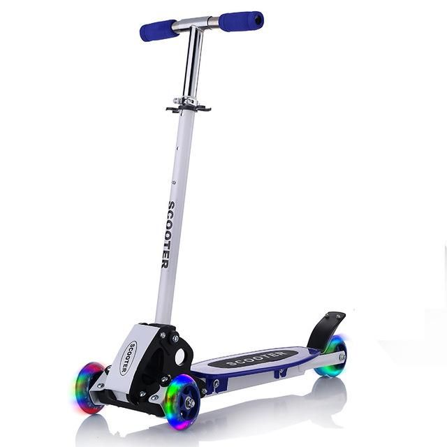 Conjuntos regalo niños brillante scooter juguete al aire libre bicicleta con intermitentes