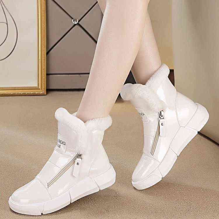 Winter Platform Boot Sneakers Shoes Woman High Top Casual Wedge
