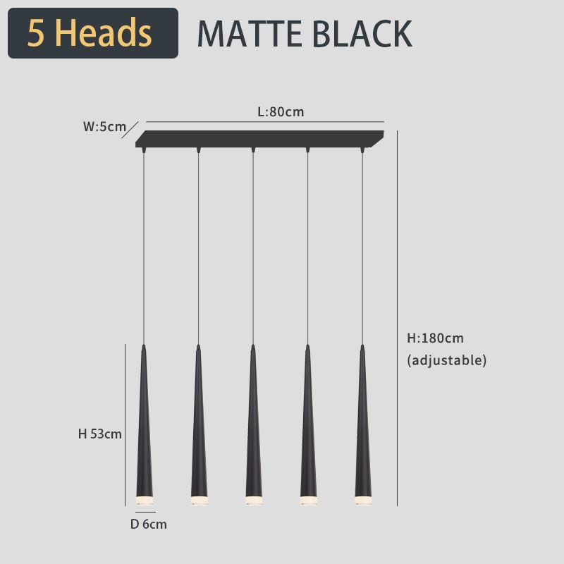 5 Heads black