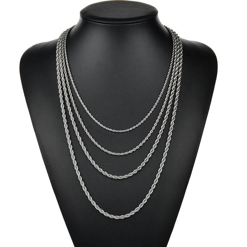 Men Women Stainless Steel Gold Finish Bullet Chain Necklace 4mm 6mm Men Women Stainless Steel Gold Finish Bullet Chain Necklace 4mm 6mm