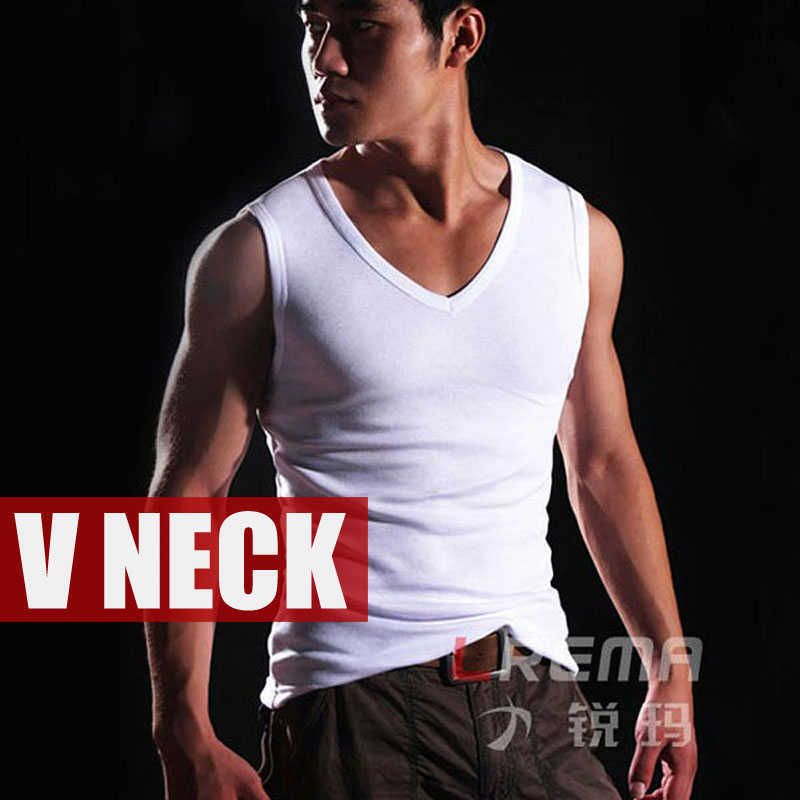 v Neck White