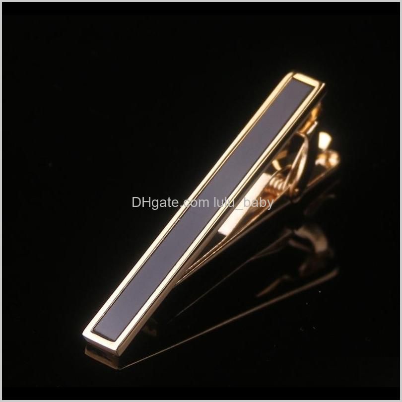 Gold Agate Tie Clip