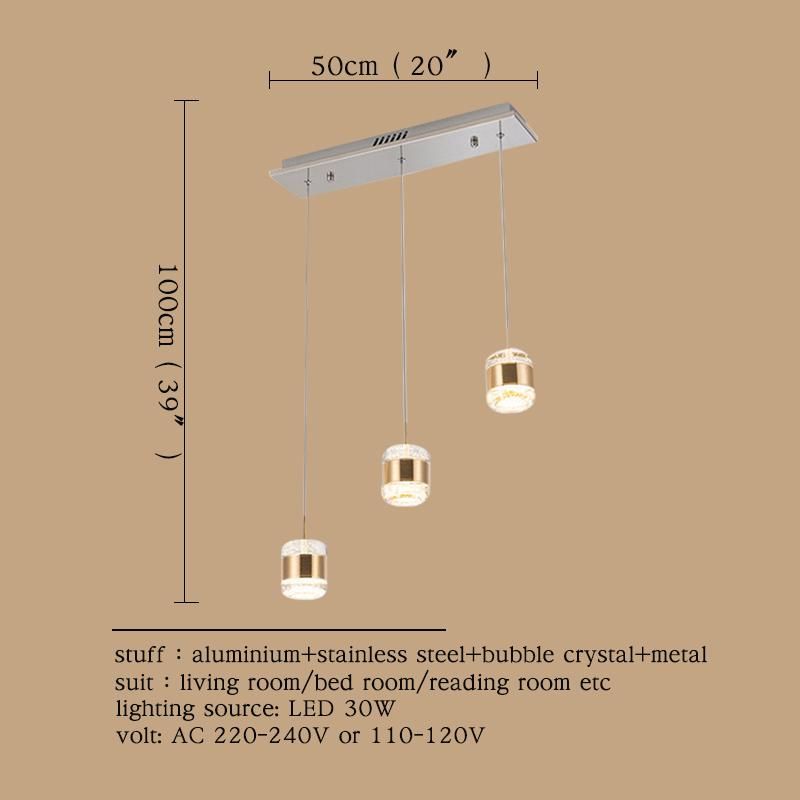 B 3 lumières China 110v