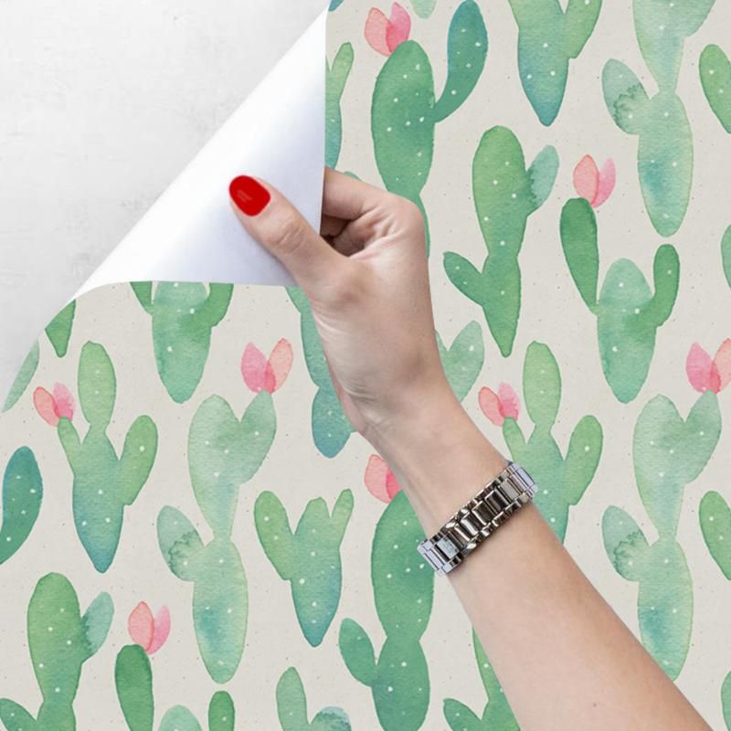 Fondos de pantalla lindos dibujos animados cactus pegatinas de pared para niños Habitación para niños DIY Fondos de pantalla lindos dibujos animados cactus pegatinas de pared para niños Habitación para niños DIY