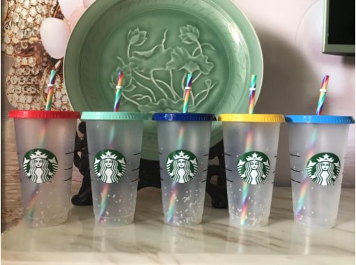 Cold color changing rainbow cup