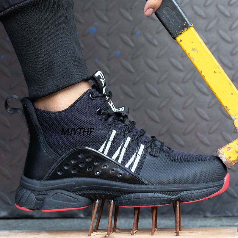 Compre Sapatos De Segurança Leve Homens Punture Proof Sapatos De Proteção  De Trabalho Sapatilhas De Aço De Aço Homens Sapatos Anti Smash Trabalho  Botas Tamanho 47 48 Barato | Entrega Rápida E