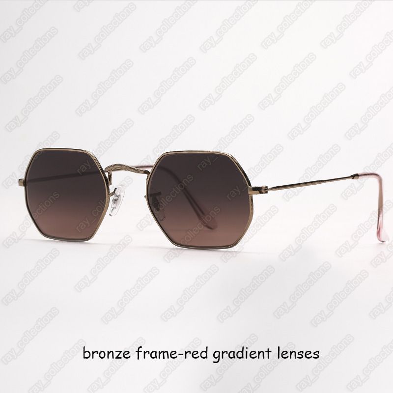 bronze frame-red gradient lenses