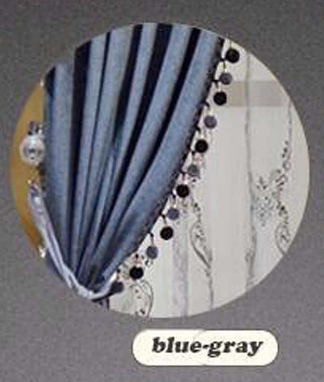 Blue Gray with Beads