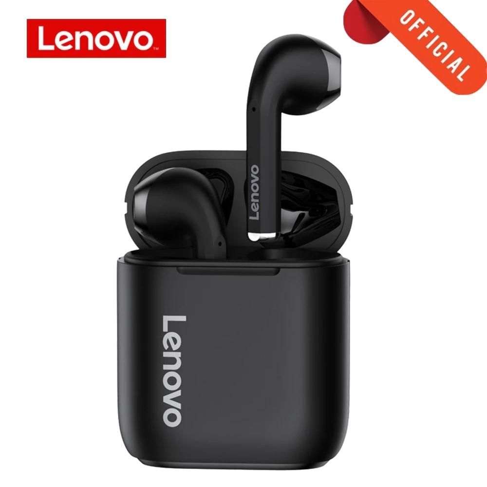 Lenovo LP2 TWS Casques sans fil Bluetooth 5.0 Touch Control Contrôle Double Stéréo Bass Écouteurs avec oreillettes de sport Micphone