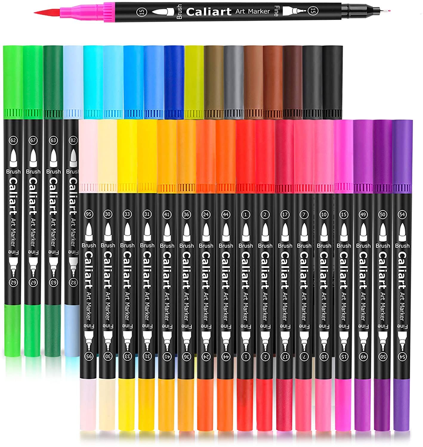 100 Colors Caliart Artist Alcohol Markers Dual Tip Art Markers SHIP  WORLDWIDE