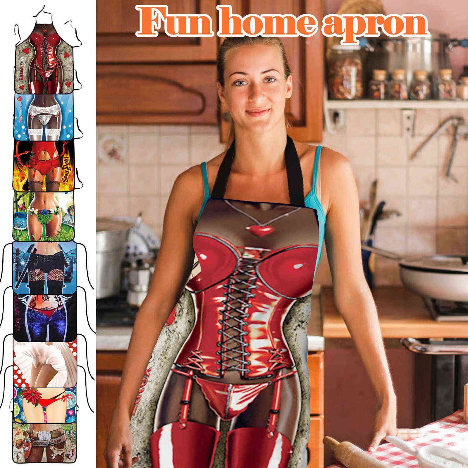 Apron Funny Sexy Bikini Creativity Kitchenfor Men Women Home Cleaning Tool Waterproof Cotton Linen Easy to Apron Funny Sexy Bikini Creativity Kitchenfor Men Women Home Cleaning Tool Waterproof Cotton Linen Easy to