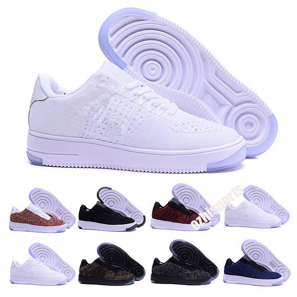 Agarrar No quiero Farmacología Nike Air Force 1 Designer Fuerzas Hombres Zapatos de monopatín bajos One  Unisex Knit Euro Alto