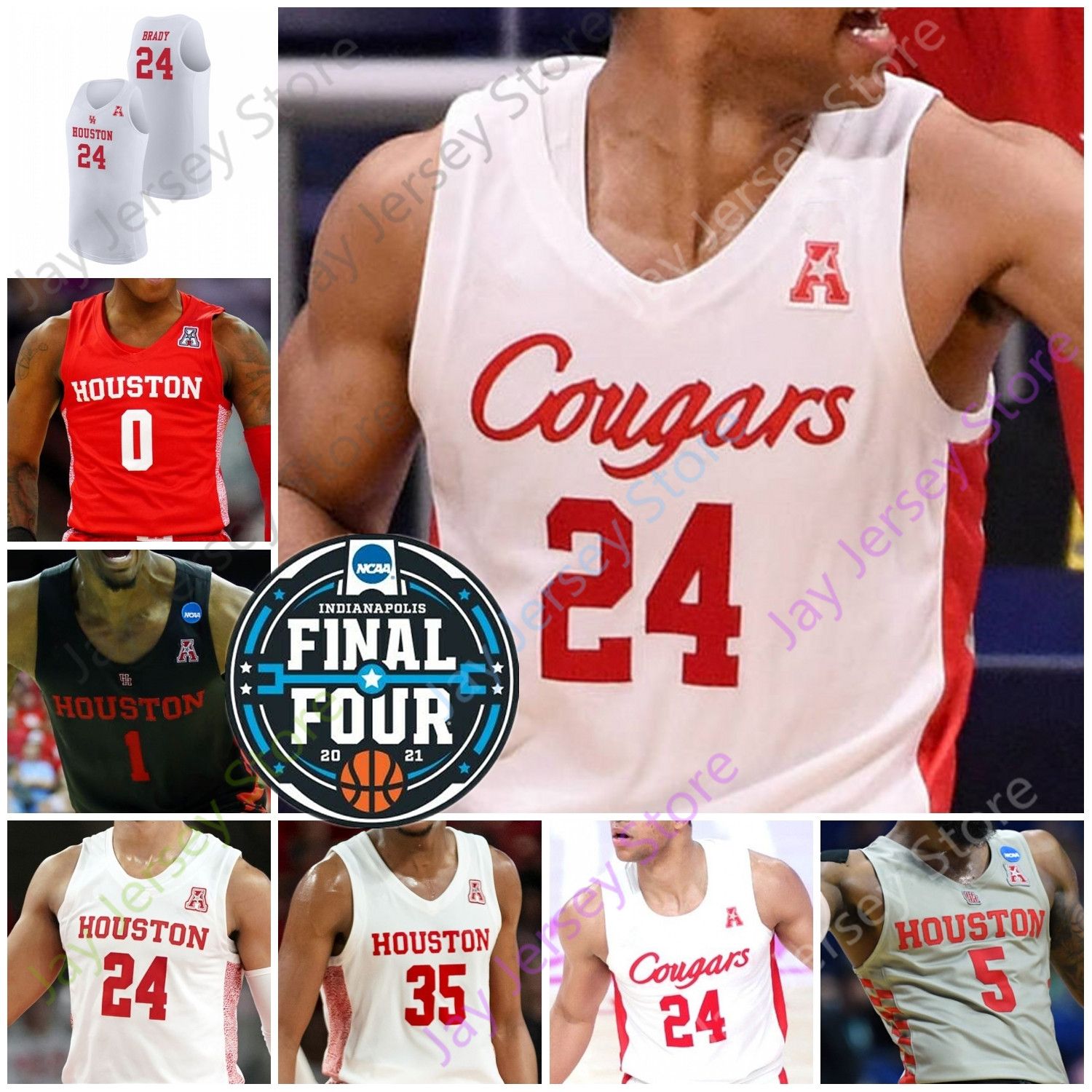 Houston Cougars basketball Hall of Fame jersey