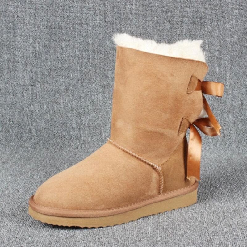2021 Schapenvacht Enkellaarzen Voor Vrouwen Winter Warme Wol Laarzen  Vrouwelijke Schoenen Casual Lace Up Vrouwen Schoenen Zapatos De Mujer Over  De Knie Laarzen Cowgirl Van F4cp # Van Shoesalon, 59,12 € |DHgate