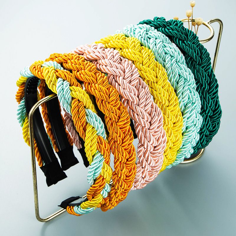 Women Headband New Fashion Hair Bands Bohemian Weave Twist Cross Hair Band For Ladies Colorful Head Women Headband New Fashion Hair Bands Bohemian Weave Twist Cross Hair Band For Ladies Colorful Head