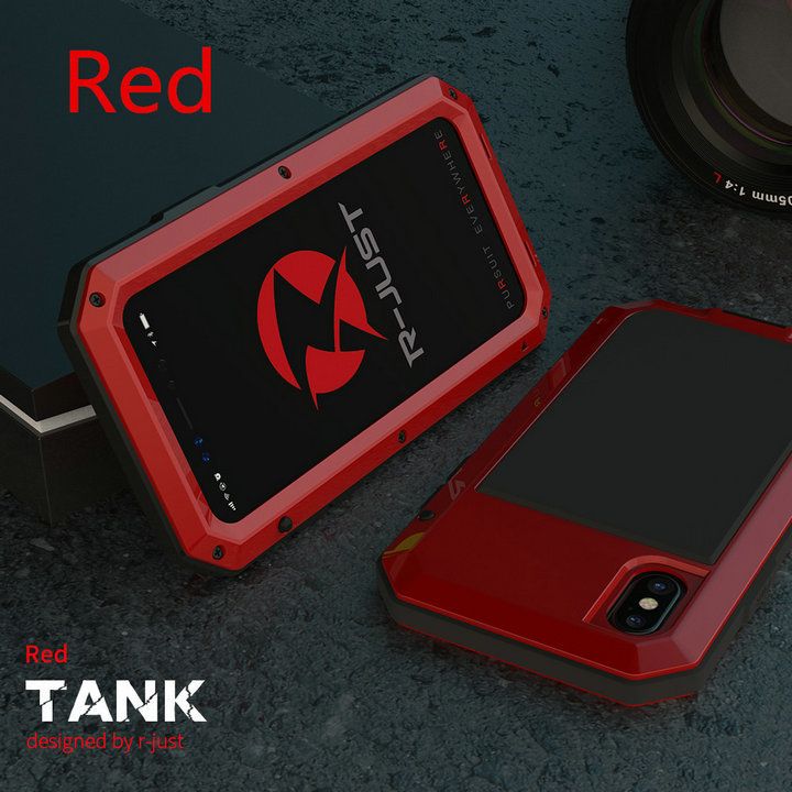 赤い電話ケース