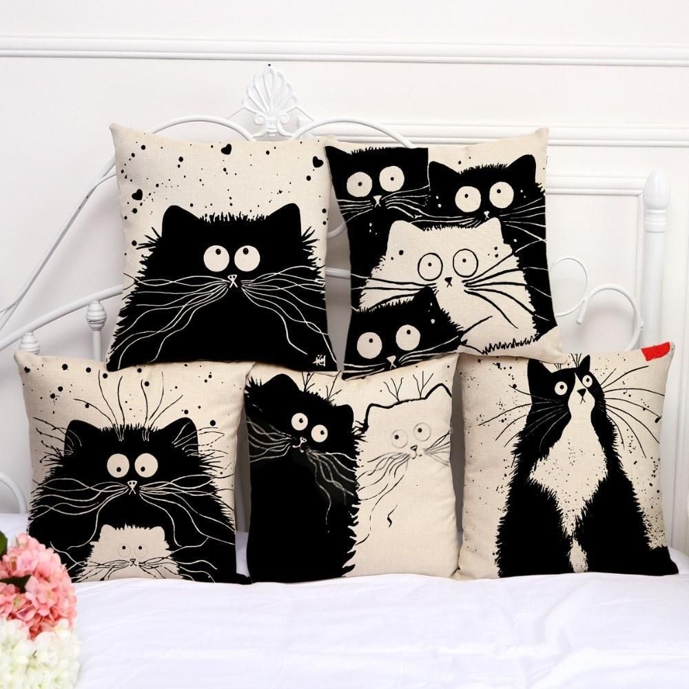One Pillowcase with Cat Print