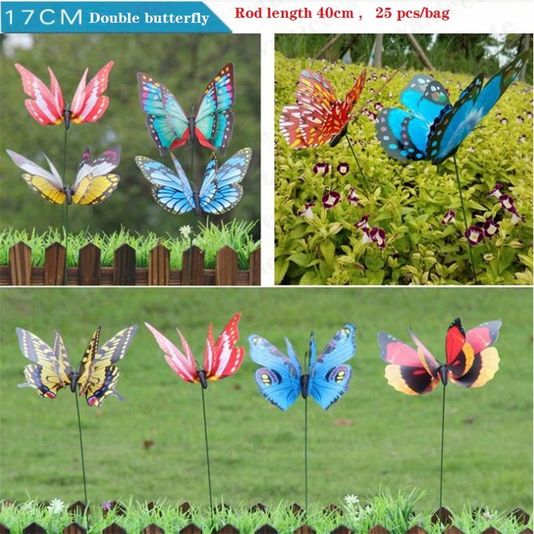 17cm Double butterfly