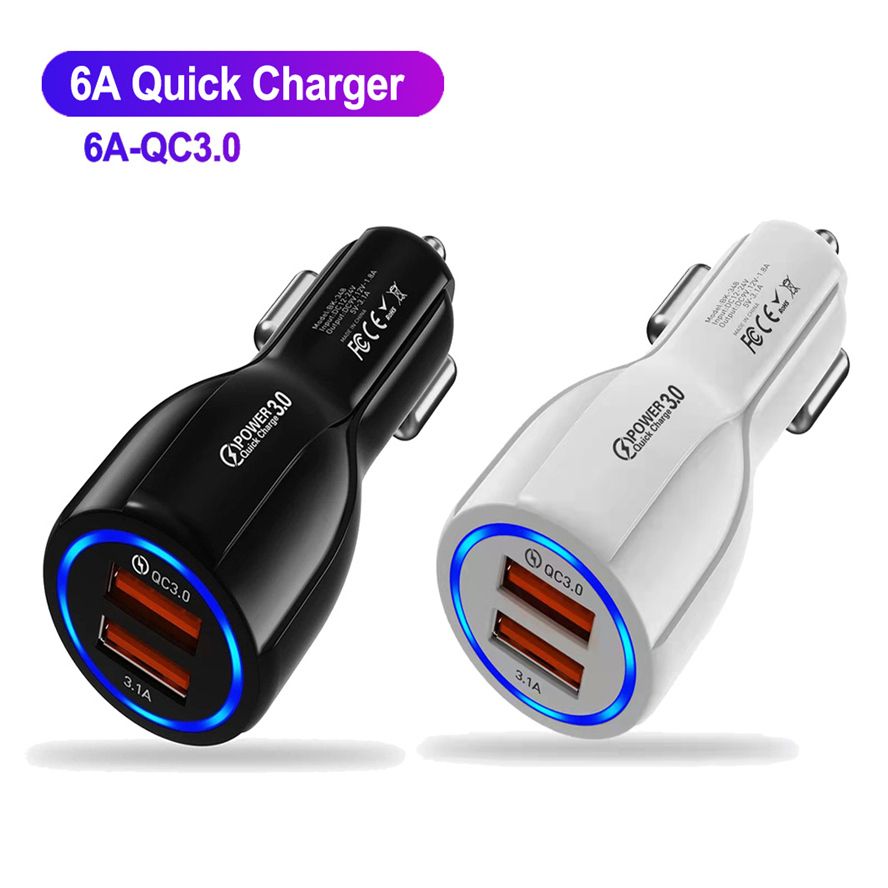 Chargeur de voiture QC3.0 + 3.1a